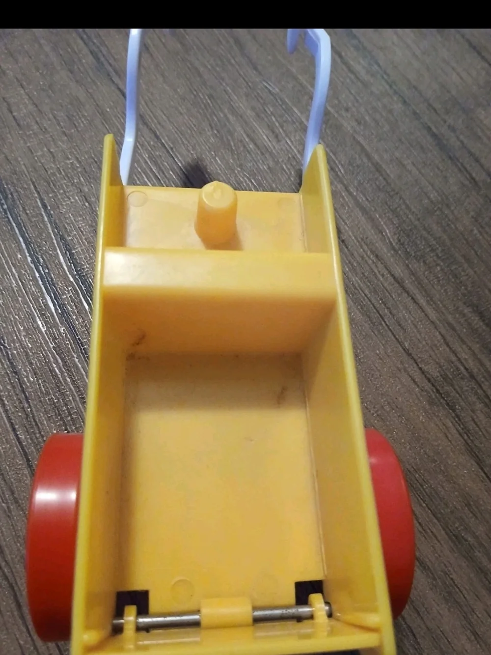 Vtg Fisher Price Little People Farm Tractor Trailer Horse Harness Tailgate Works